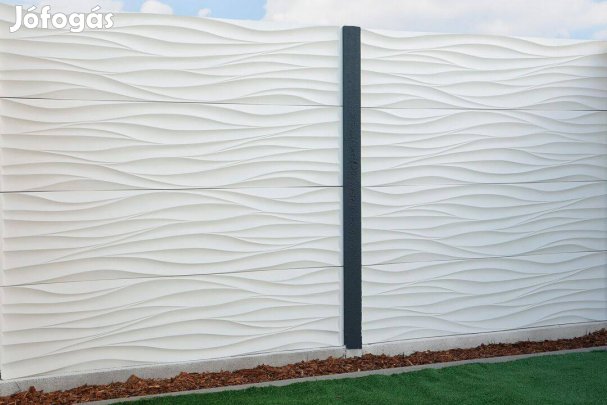 Betonkerítés, elemes beton kerítés több féle mintával