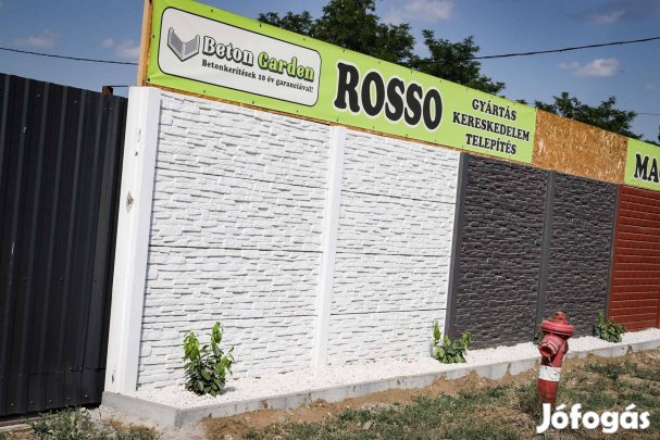 Betonkerítés, paneles beton kerítés