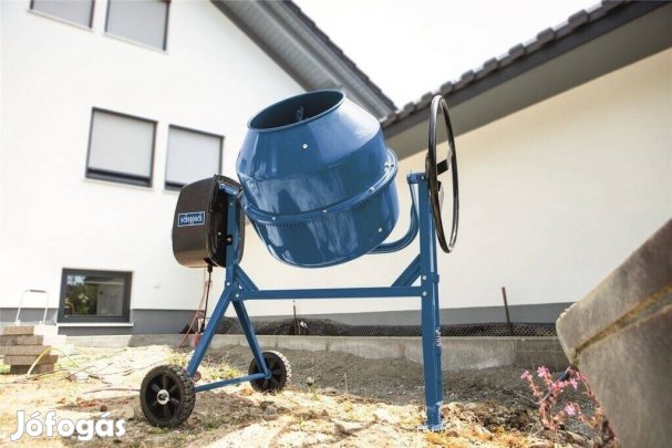 Betonkeverő 800 W, 180 l-es öntöttvas fogaskerekek Mix 180 Scheppach