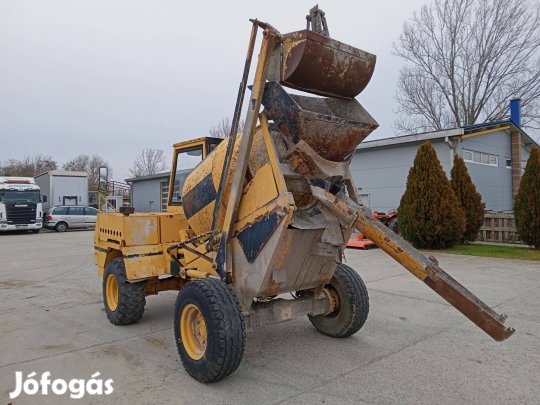 Betonmixer gumikerekes önrakodó pumix