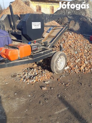 Betontörő, pofás törő gép