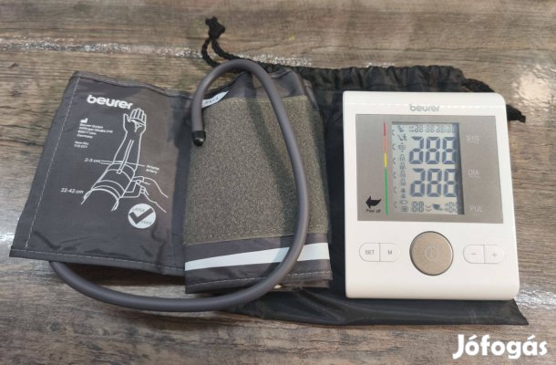Beurer BM 28 Felkaros Vérnyomásmérő XL-Es Mandzsettával, Garanciával