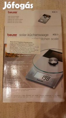 Beurer KS39 napelemes konyhai mérleg (új)