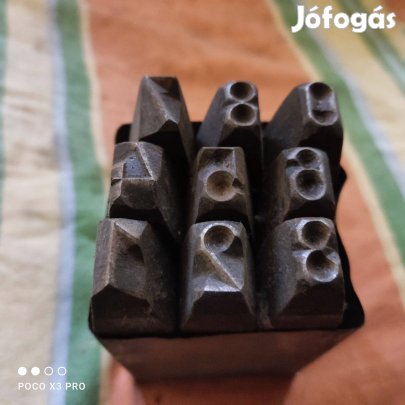 Beütő szám 12 méretben nem Kínai gagyi ipari minőség