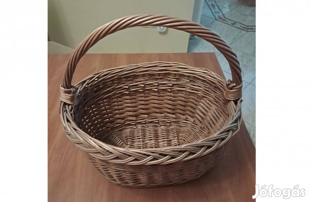 Bevásárló kosár főzött vesszőből eladó