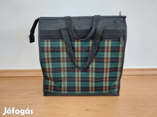 Bevásárló táska szatyor cipzáras, nagy zsebbel kiváló állapot Budapest