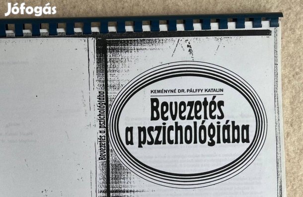 Bevezetés a pszichológiába (nyomtatott, lefűzött)