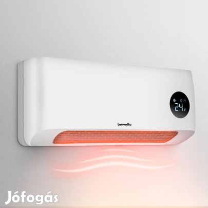 Bewello Fali hősugárzó - 1000/2000W - LED kijelző - 230V - fehér