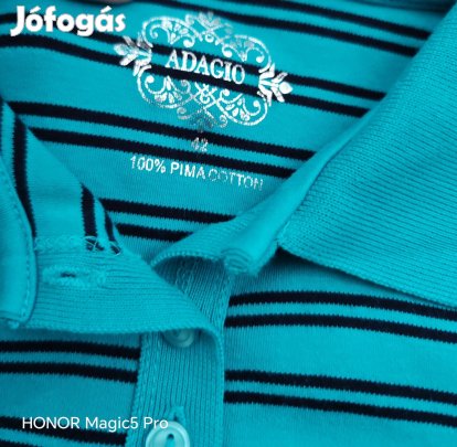 Bexley Uj türkiz prima pamut női pulcsi L