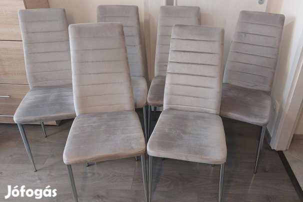 Bézs Bársony étkezőszék