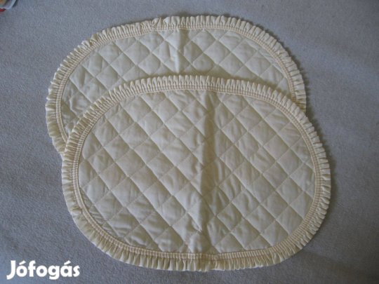 Bézs, steppelt étkező alátét, 2 db