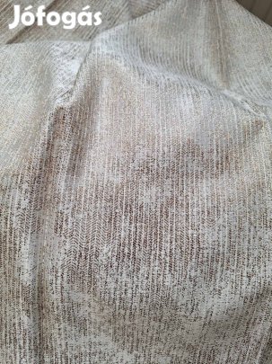 Bézs-arany dekor függöny (3m x 290 cm)