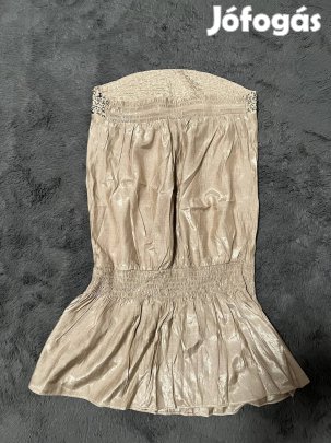 Bézs pántnélküli egyberuha