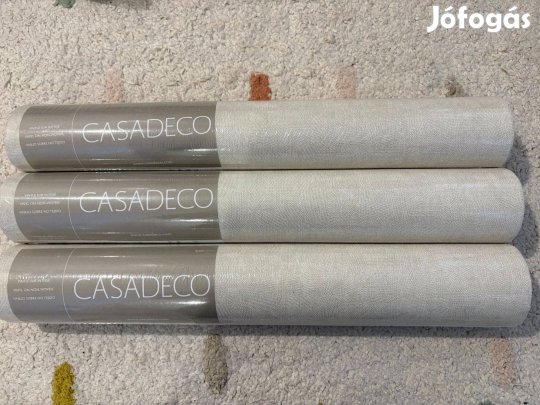 Bézs strukturált Casadeco vinyl tapéta 3 tekercs- Bontatlan