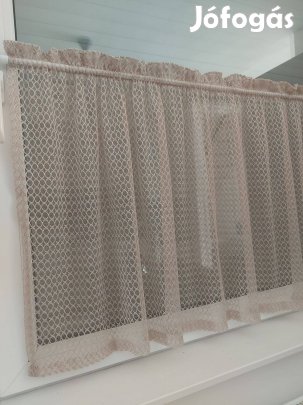 Bézs vitrázs,új függönyök eladók