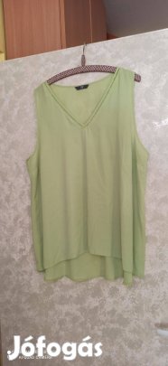 Bhs Világoszöld ujjatlan muszlin blúz 46-os