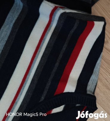 Biaggini csíkos kötött férfi pulóver XL