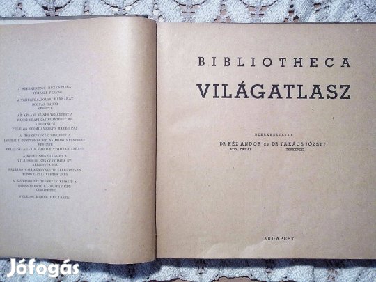 Bibliotheca világatlasz (48 színes térképpel illusztrálva)