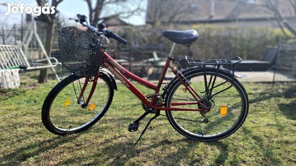 Bicikli eladó, használt, piros