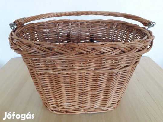 Bicikli kosár, fonott eladó!
