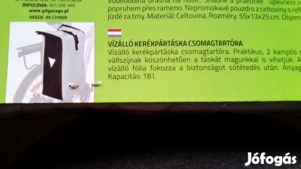 Biciklis Táska kerékpár csomagtartó táska Csomagtartóra Új 18 L Gyors,