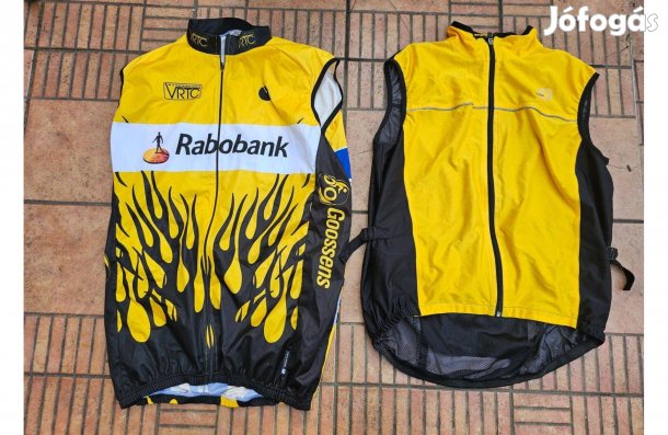 Biciklis rövid ujjú kerékpáros mez mellény XL 2db