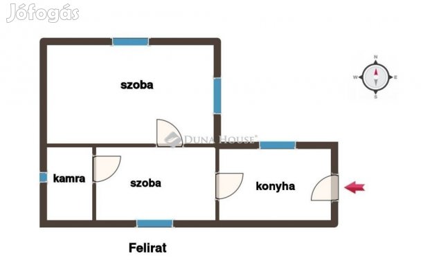 Bicsérdi 50 nm-es ház eladó