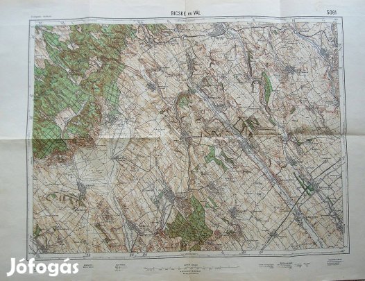 Bicske Etyek Martonvásár Felcsút régi térkép 1931