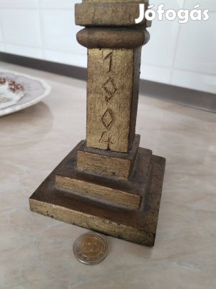 Biedermeier álló fa kereszt 1904-es jelzet feszület ritka eredeti d