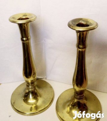 Biedermeier gyertyatartó páros, kifogástalan állapotban. Egyedi dekorá