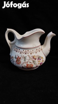 Biedermeier vastagfalu porcelán kiöntő
