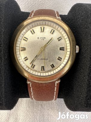 Bifora 115 Germany ritka férfi óra 39 mm 1960-70. kézi húzós