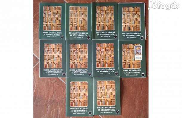 Bihar antikvárium aukciós katalógusai
