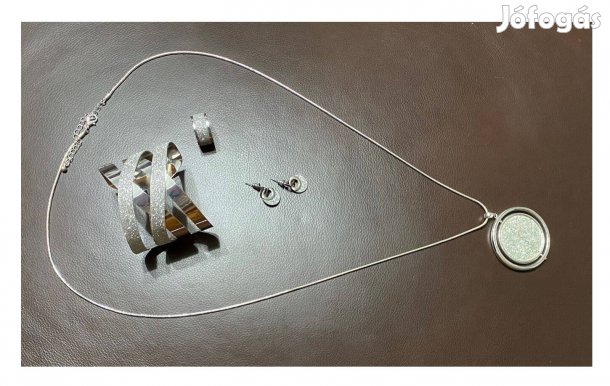 Bijou Brigitte 5 részes: nyaklánc, medál, karkötő, fülbevaló, gyűrű