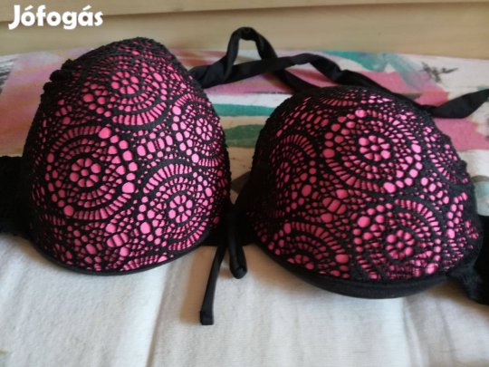 Bikini,egyszer használt,48-méret fekete csipkedíszítéssel!/74