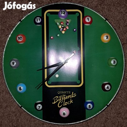 Biliárdos óra / biliárdos falióra (1.)