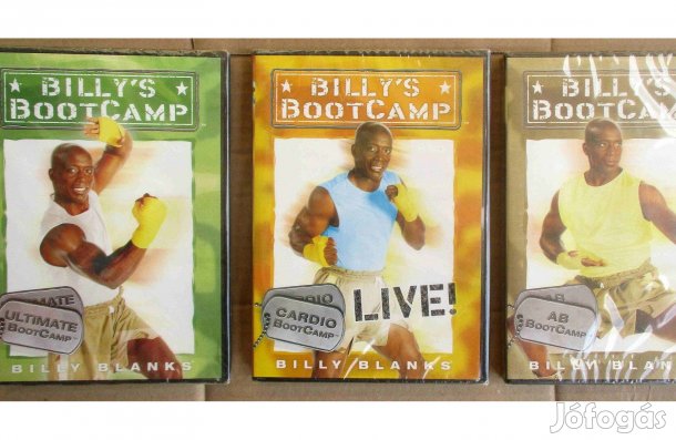 Billys Bootcamp edzésprogram - új, bontatlan DVD lemezek