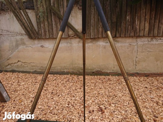 Bilora sárgaréz tripod fotóállvány, teleszkópos, használt