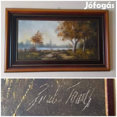 Bimbó Tamás festőművész alkotása festmény tájkép 90x50