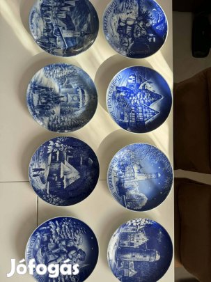 Bing & Gr?ndahl karácsonyi porcelán falitányér gyűjtemény