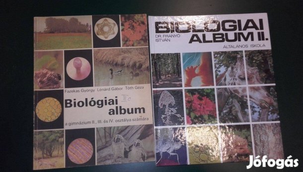 Biológiai album, biológia könyv, középiskola és általános iskola