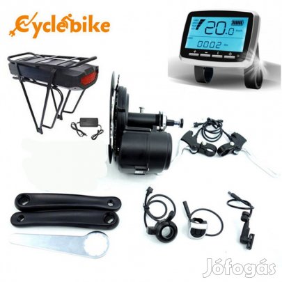 Bird-103 350W nyomaték szenzoros, középmotoros szett, 13Ah li-ion akk