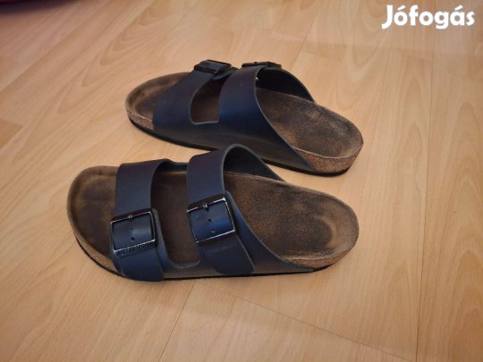 Birkenstock papucs, bőr és parafa, 39-es