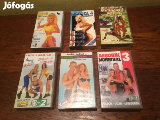 Biró Ica és Norbi Aerobik VHS 6db