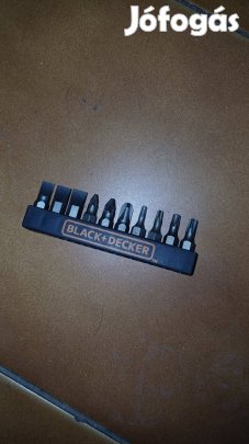 Bitfej készlet 10db Black end decker 