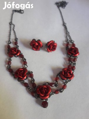 Bizsu fülbevaló nyaklánc