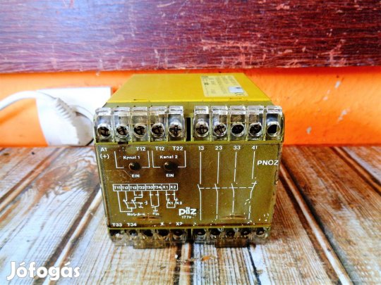 Biztonági relé 1 , 2 csatornás Pilz Pnoz ( 6420 )