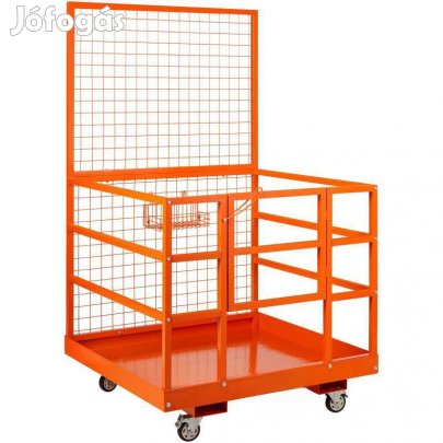 Biztonsági ketrec villástargoncához, kapuval terhelés max 635 kg