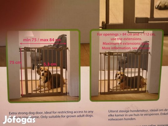 Biztonsági rács, kapu ajtónyílásra, lépcsőházba 