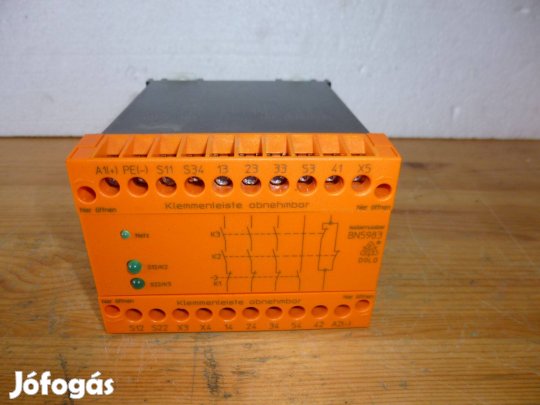 Biztonsági relé 2 csatonás vészleállító ( 5048)